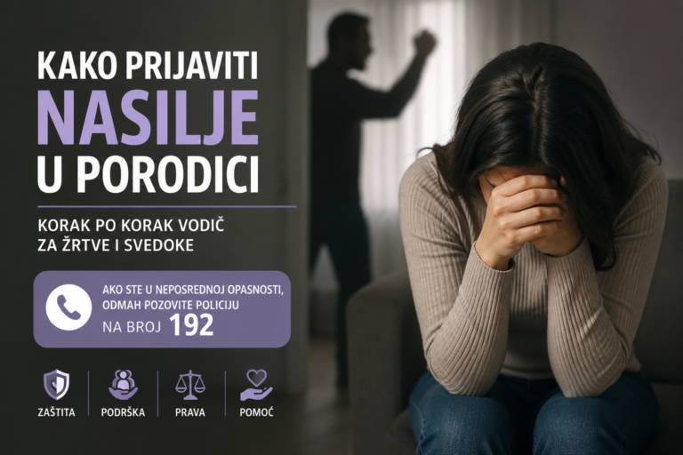 kako prijaviti nasilje u porodici